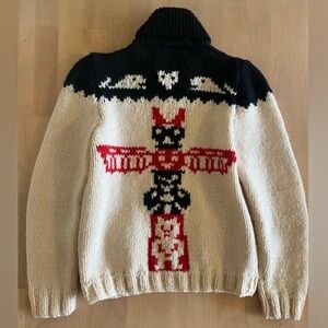 Vintage Hand Knit Cowichan Cardigan